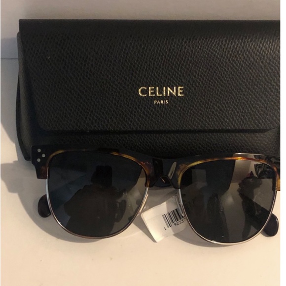 CELINE 54mm Browline Round Sunglasses brown main image 3